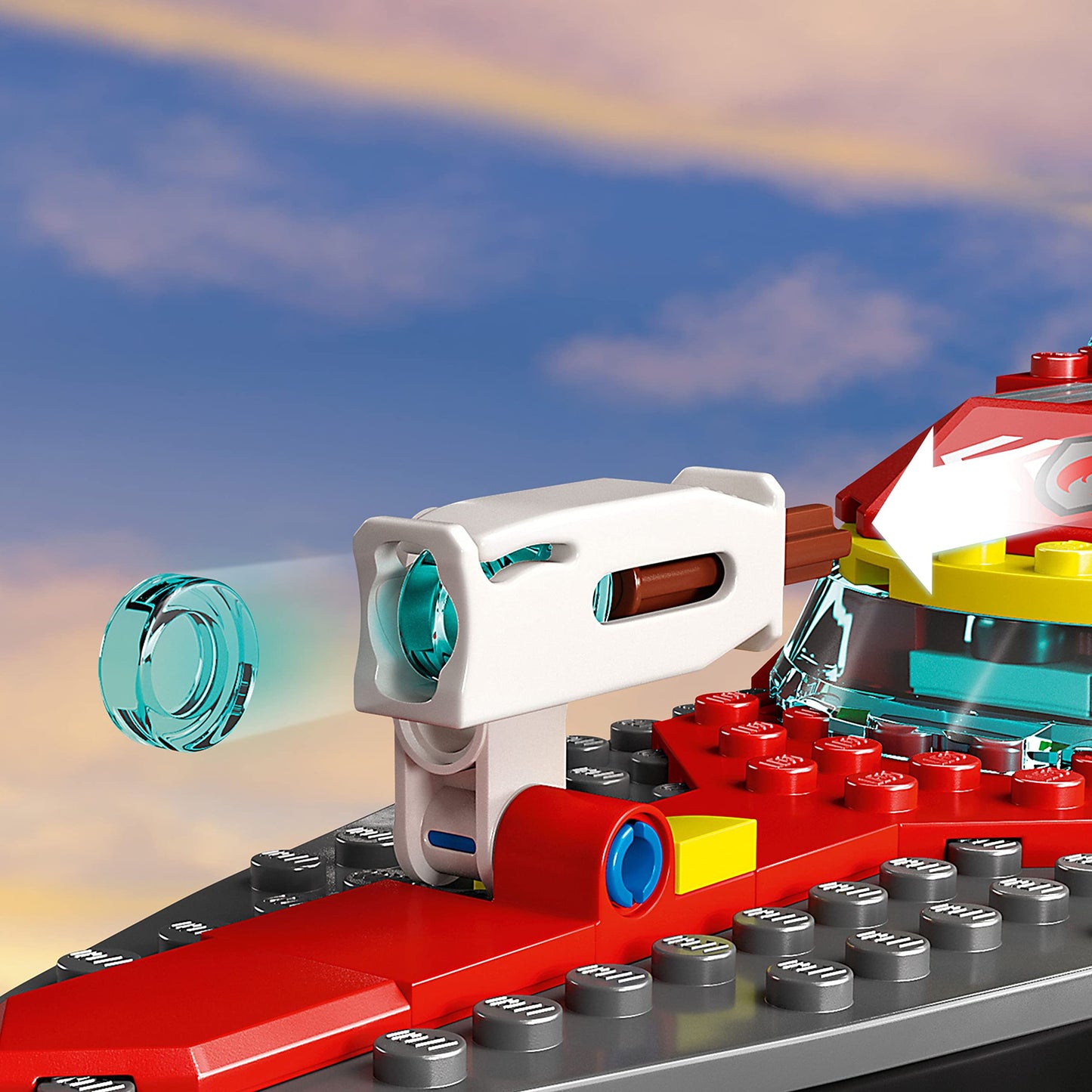 LEGO City Fire Rescue Boat 60373 - Floatable Rescue Set for Kids 5+