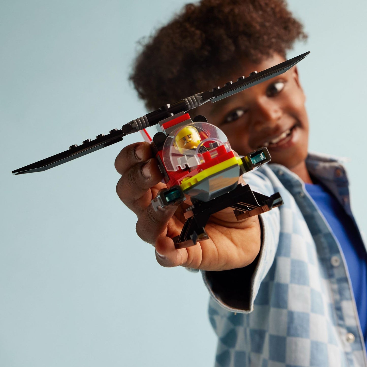LEGO City Fire Rescue Helicopter 60411 – Buildable Toy for Kids 5+