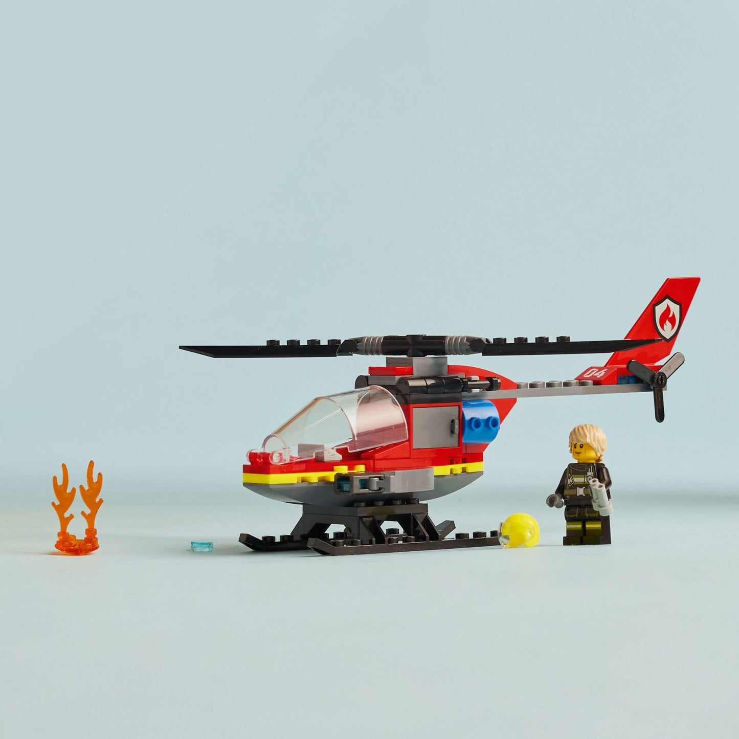 LEGO City Fire Rescue Helicopter 60411 – Buildable Toy for Kids 5+