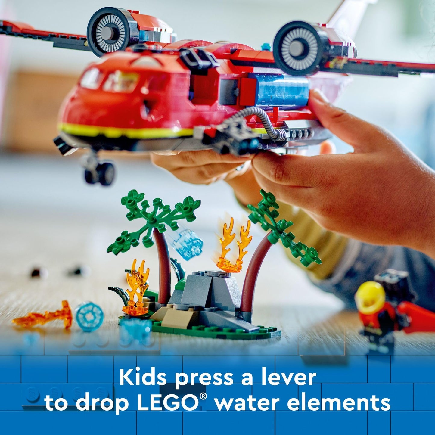 LEGO City Fire Rescue Plane 60413 – 478-Piece Building Toy for Kids 6+