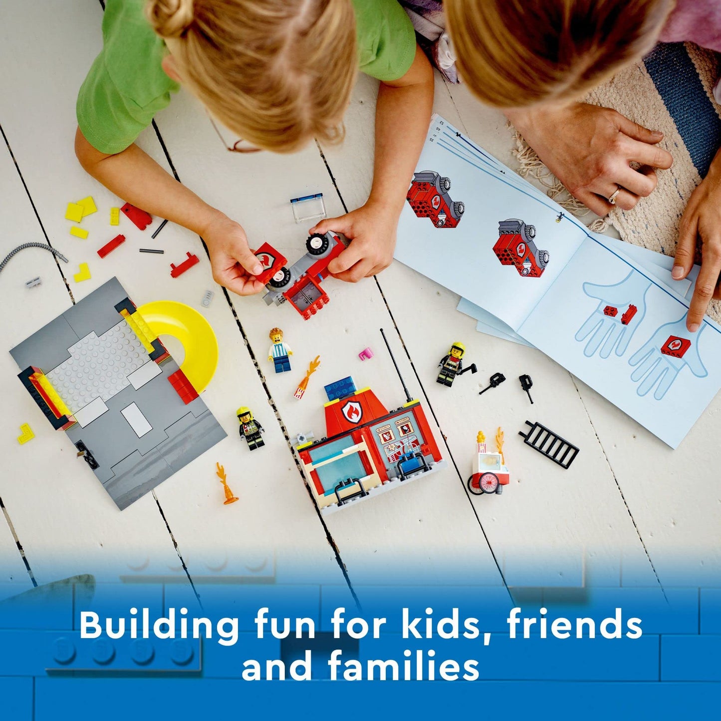 LEGO City Fire Station & Fire Engine 60375 | Pretend Play Emergency Vehicles for Kids Aged 4+