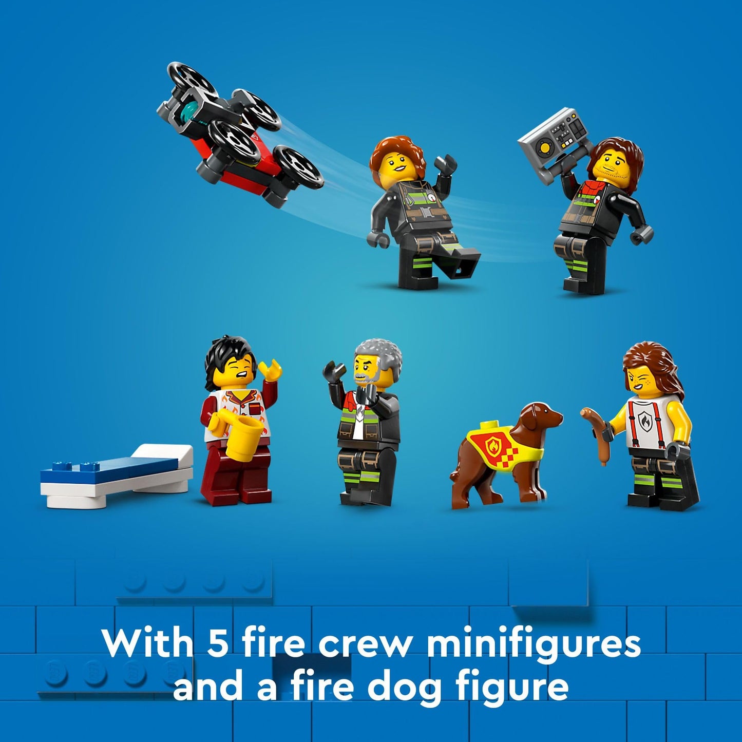 LEGO City Fire Station with Fire Truck 60414 – 843 Pieces for Ages 6+