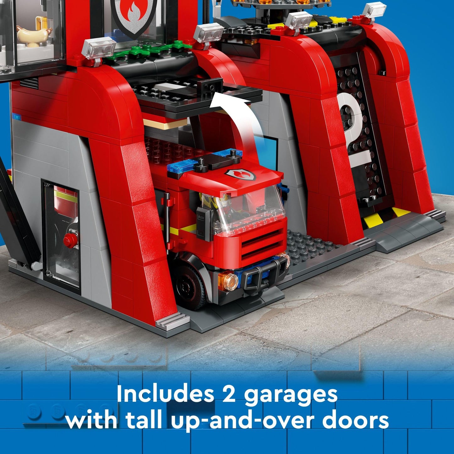 LEGO City Fire Station with Fire Truck 60414 – 843 Pieces for Ages 6+