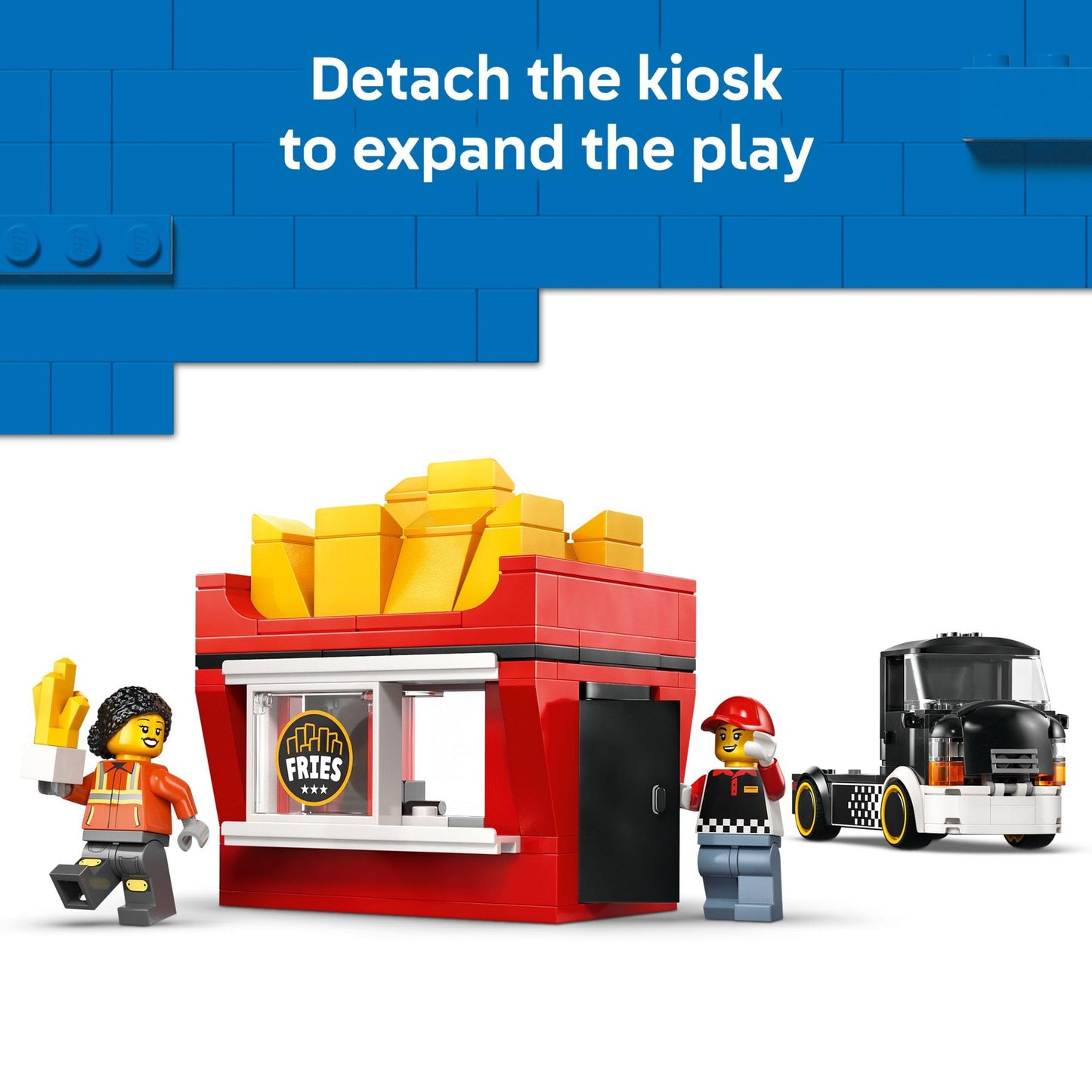 LEGO City Fries Food Truck 60488 – Pretend Play Kitchen on Wheels for Kids 5+