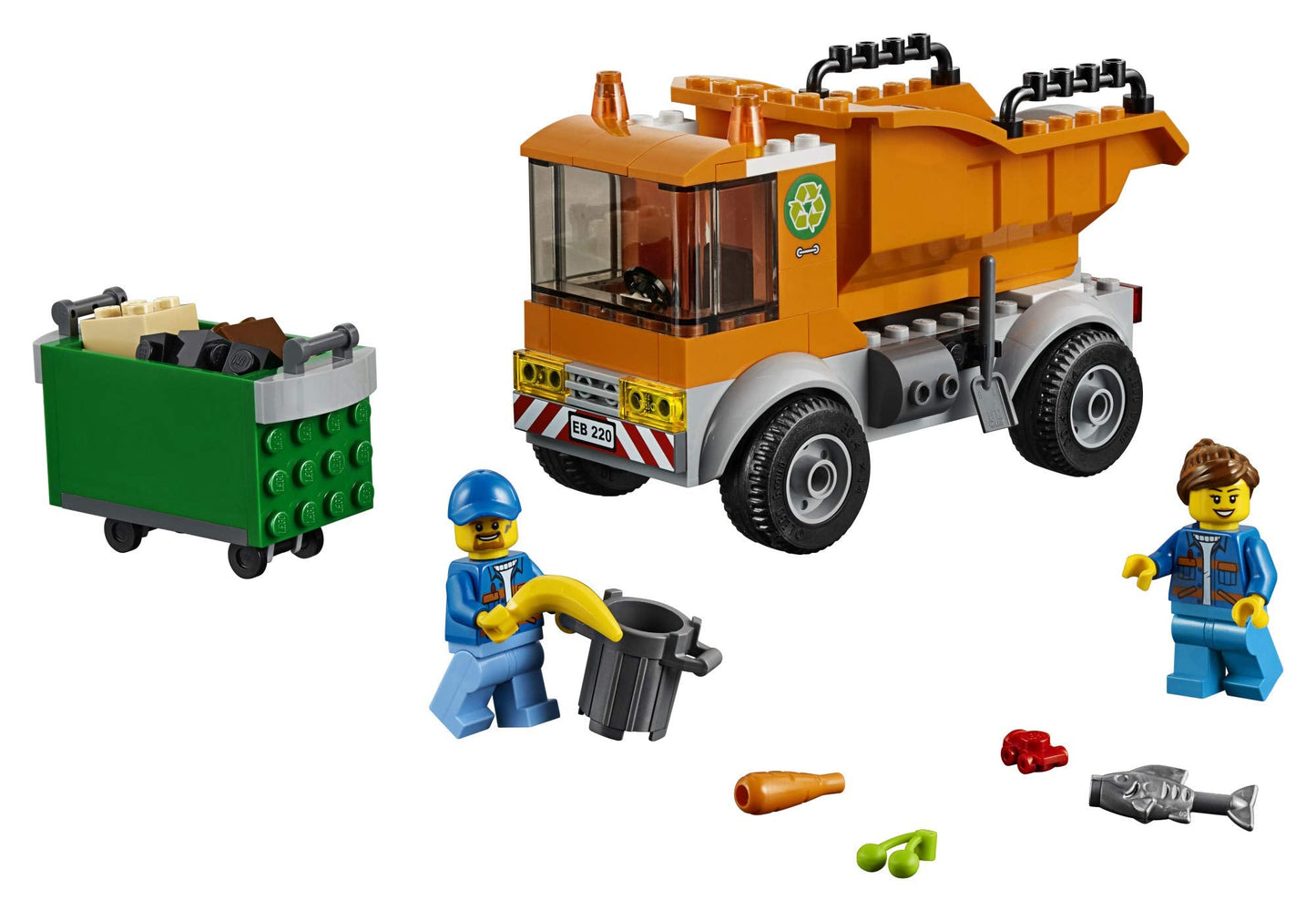 LEGO City Garbage Truck 60220 – 90-Piece Starter Building Kit for Ages 4+