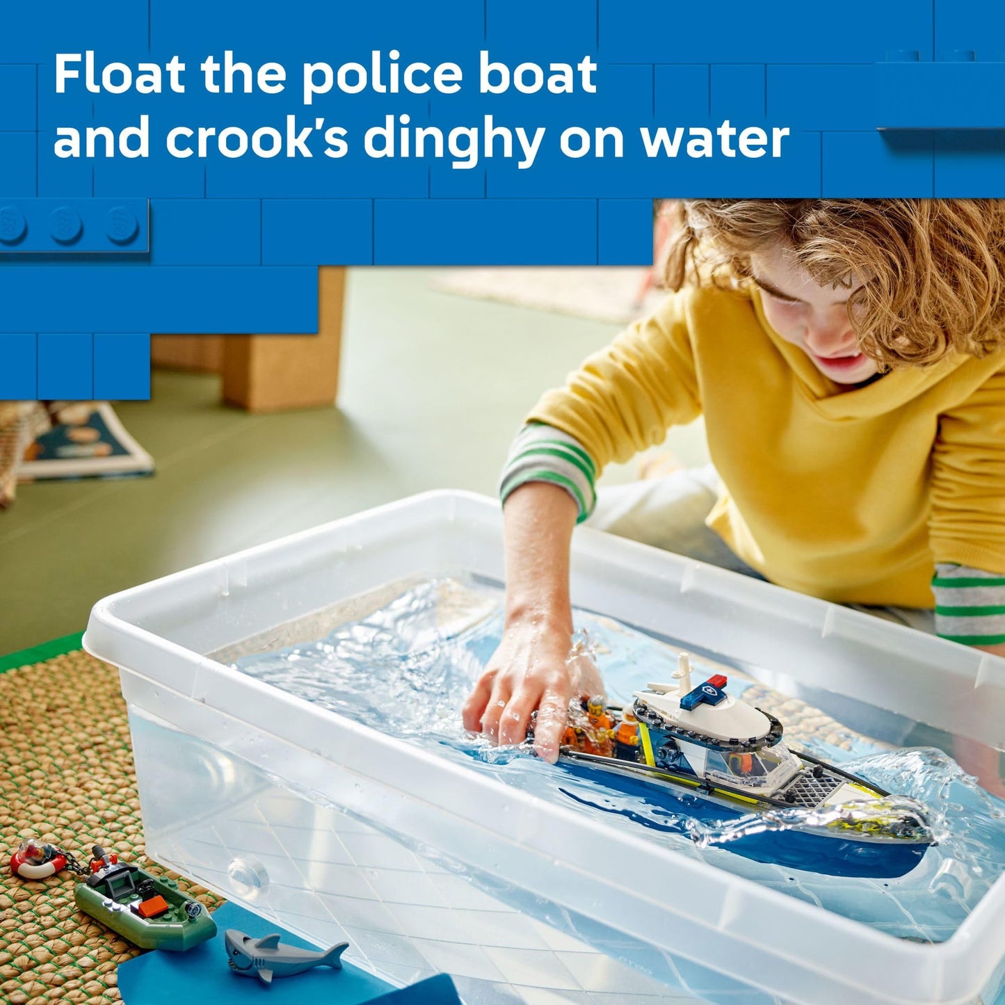 LEGO City Police Boat Chase (60456) – Water-Play Building Toy for Kids Ages 6+