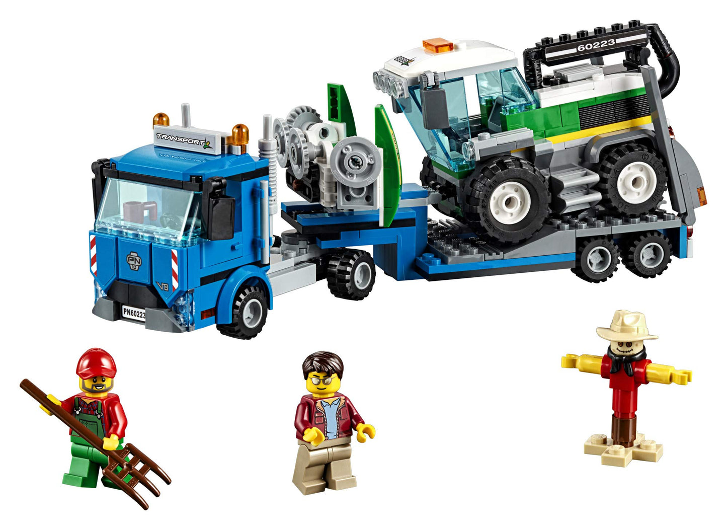LEGO City Harvester Transport 60223 – Farm Truck & Trailer (358 Pieces)