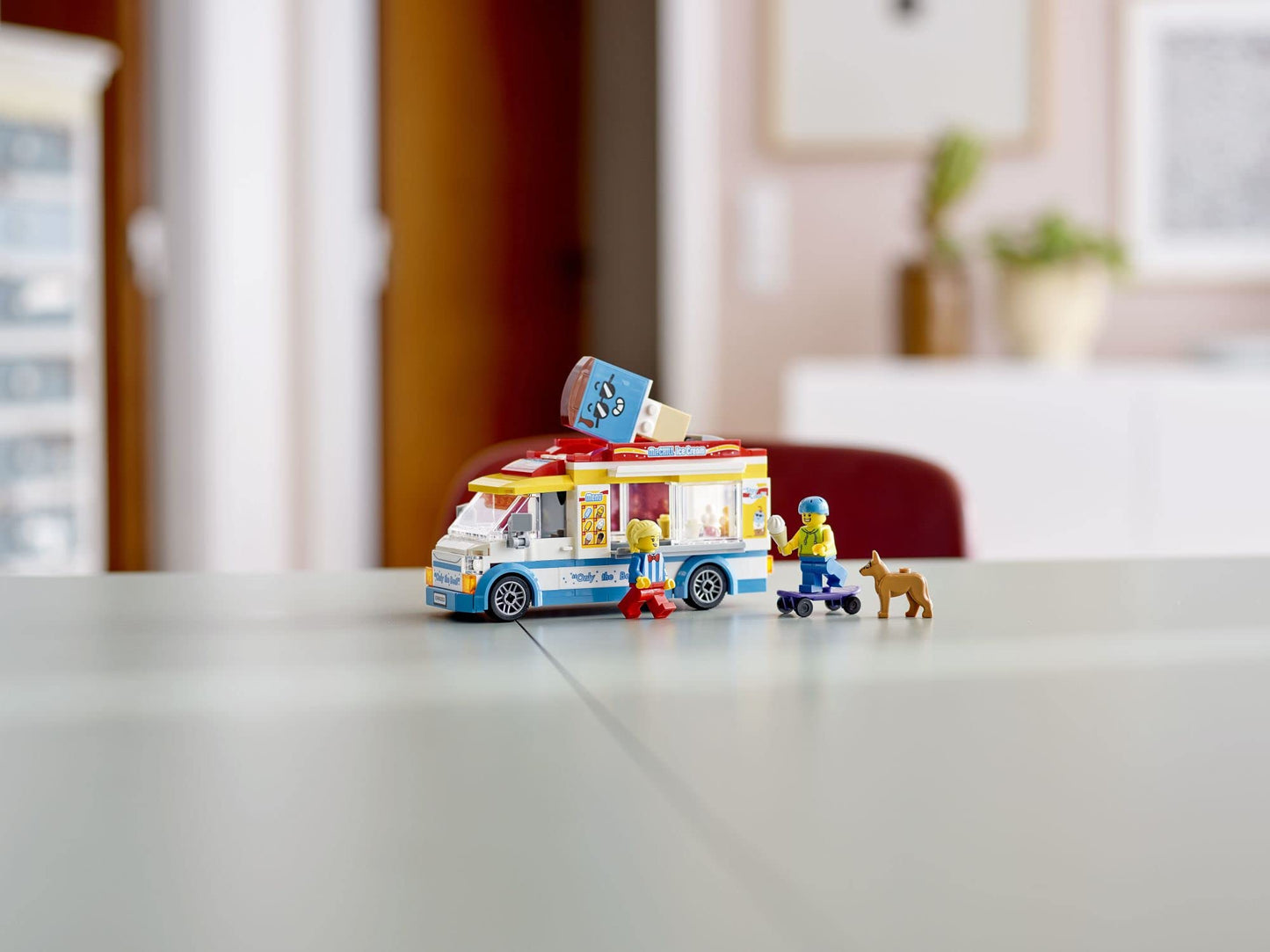 LEGO City Ice Cream Van 60253 Building Toy Set — 200 Pieces, Minifigs, Dog & Skater