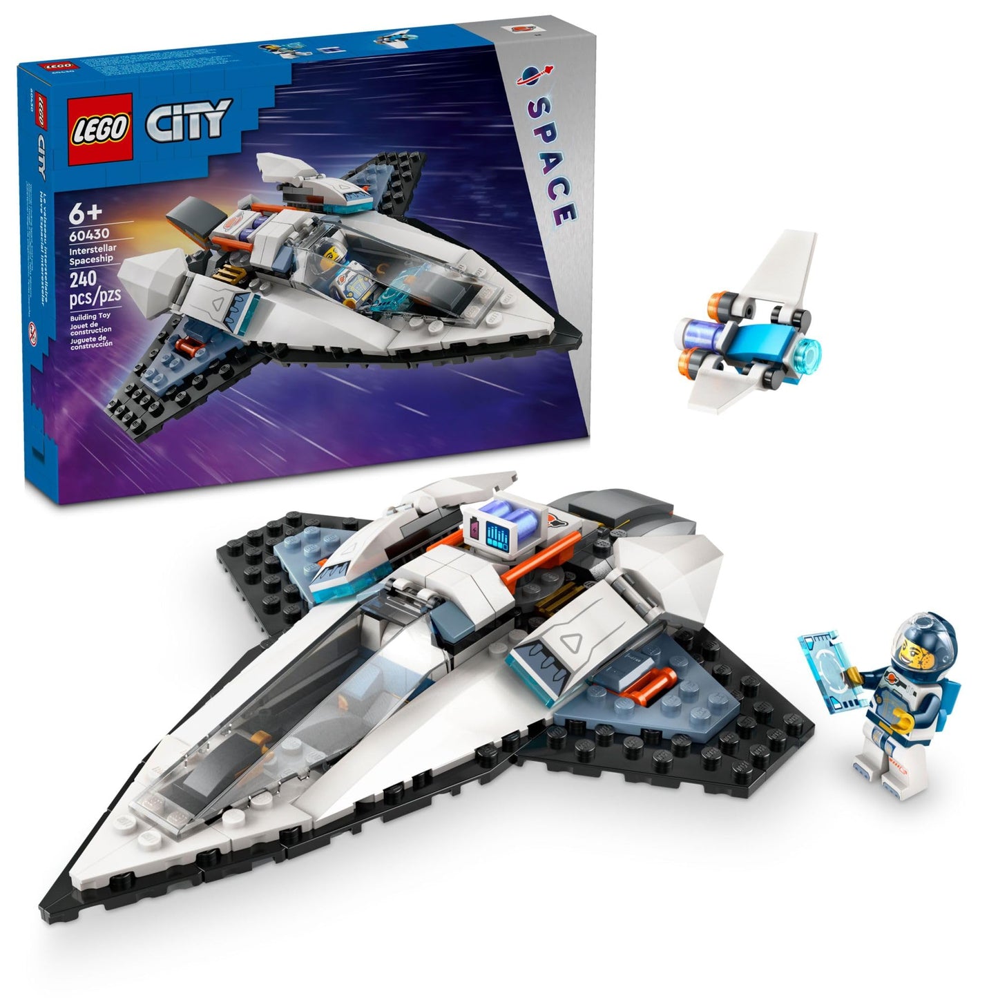 LEGO City Interstellar Spaceship 60430 – Creative Space Toy for Kids 6+