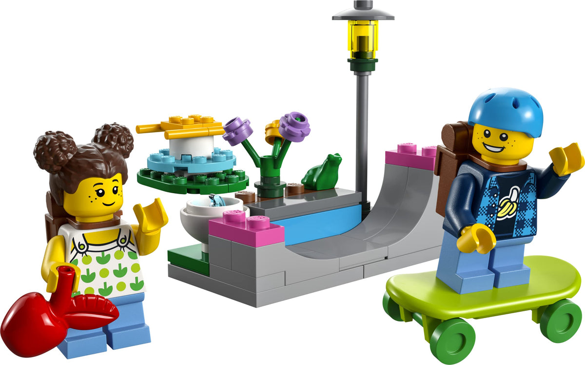 LEGO City Kids Playground Polybag 30588 – 51-Piece Mini Playset with 2 Mini Figures