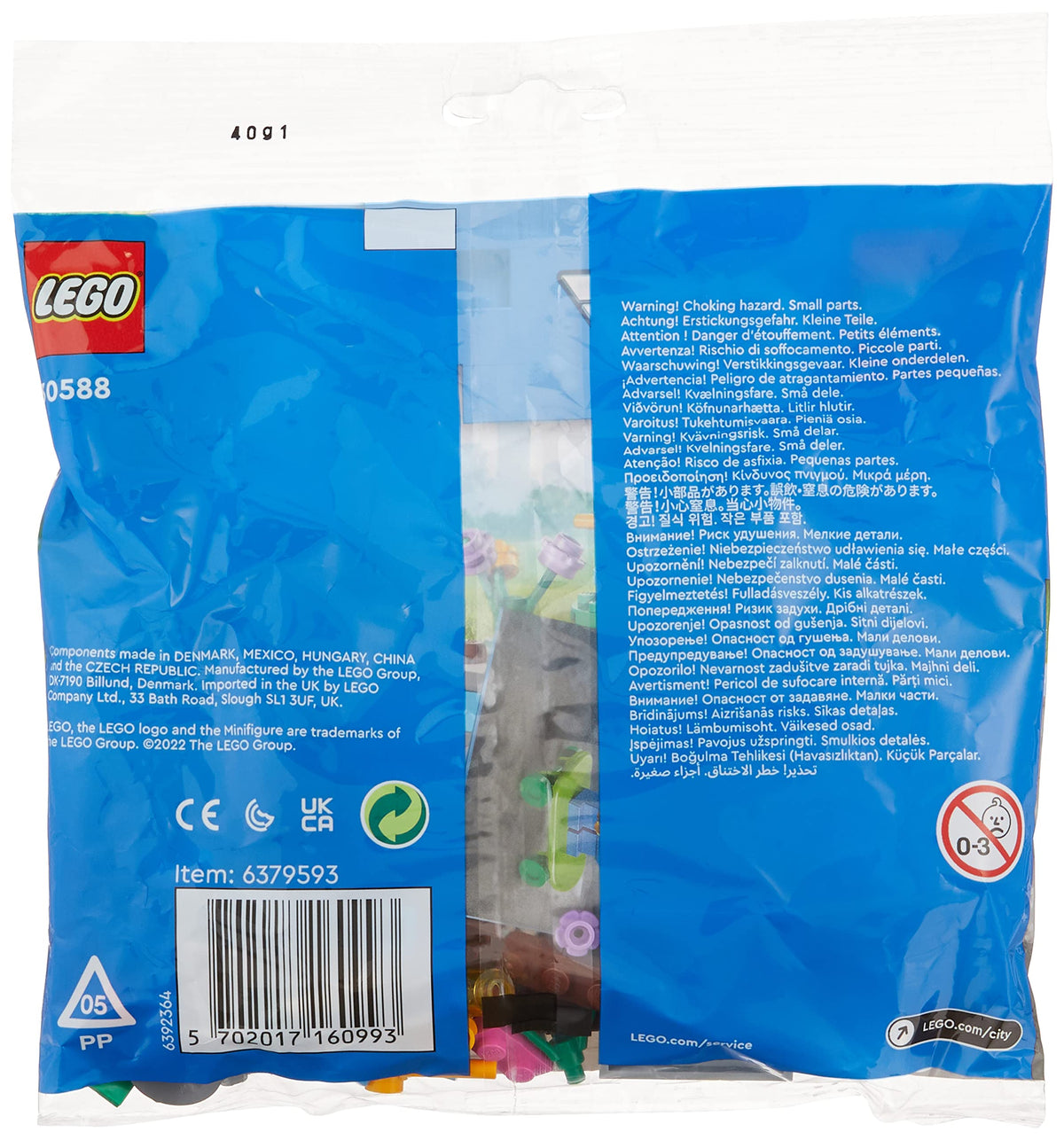 LEGO City Kids Playground Polybag 30588 – 51-Piece Mini Playset with 2 Mini Figures