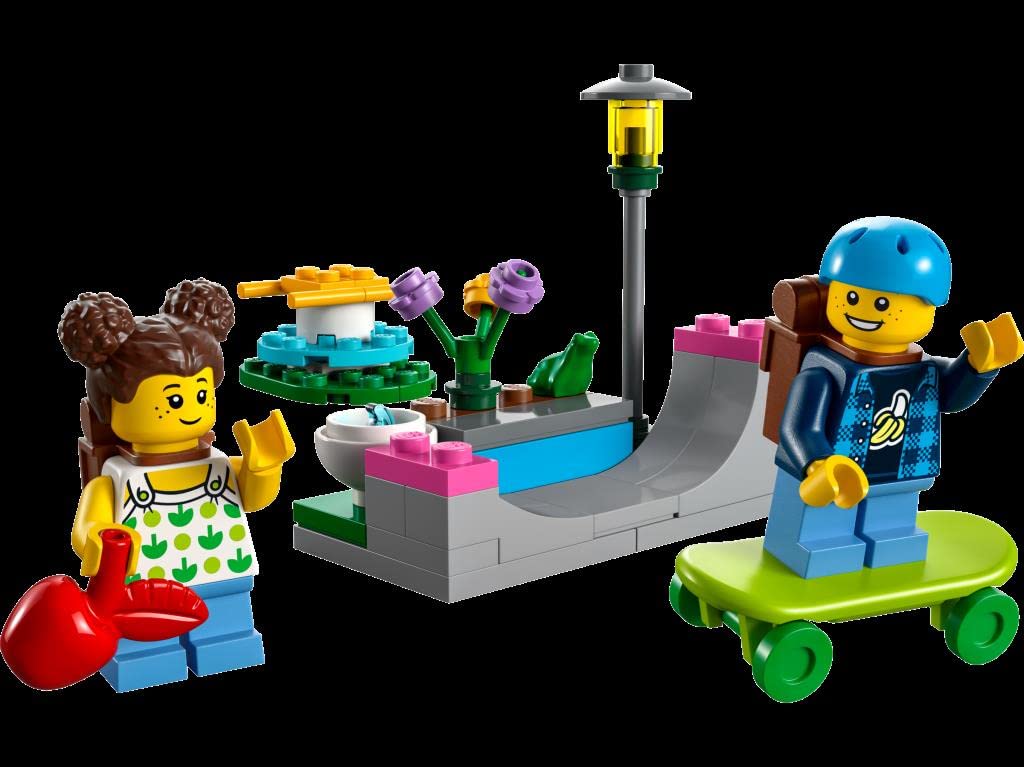 LEGO City Kids Playground Polybag 30588 – 51-Piece Mini Playset with 2 Mini Figures