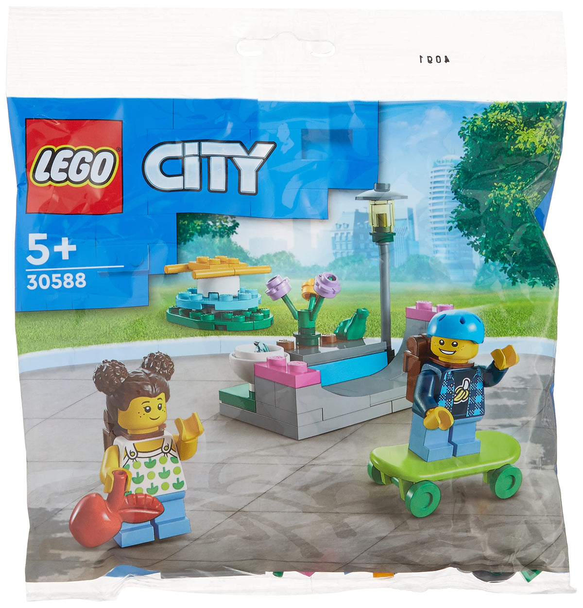 LEGO City Kids Playground Polybag 30588 – 51-Piece Mini Playset with 2 Mini Figures