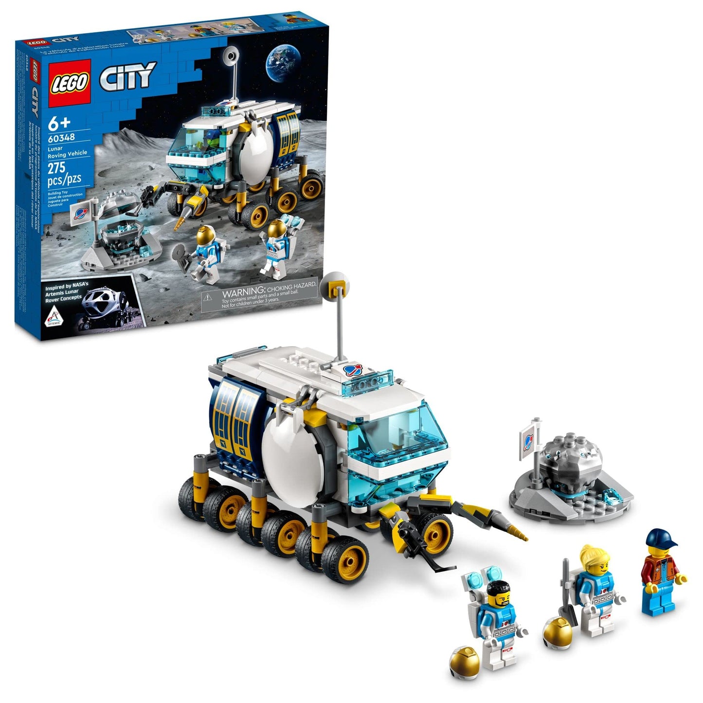 LEGO City Lunar Roving Vehicle 60348 – NASA-Inspired Space Set for Ages 6+