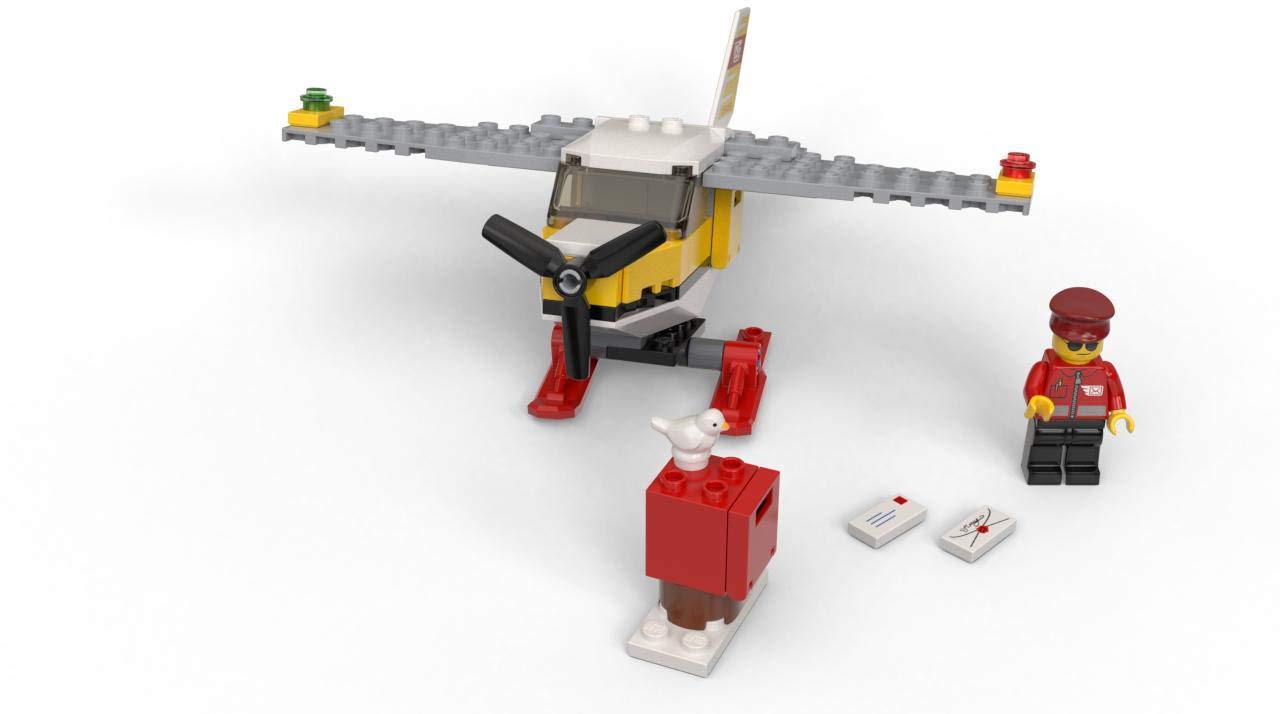 LEGO City Mail Plane 60250 – 74-Piece Ski Plane Toy for Open-Ended Play