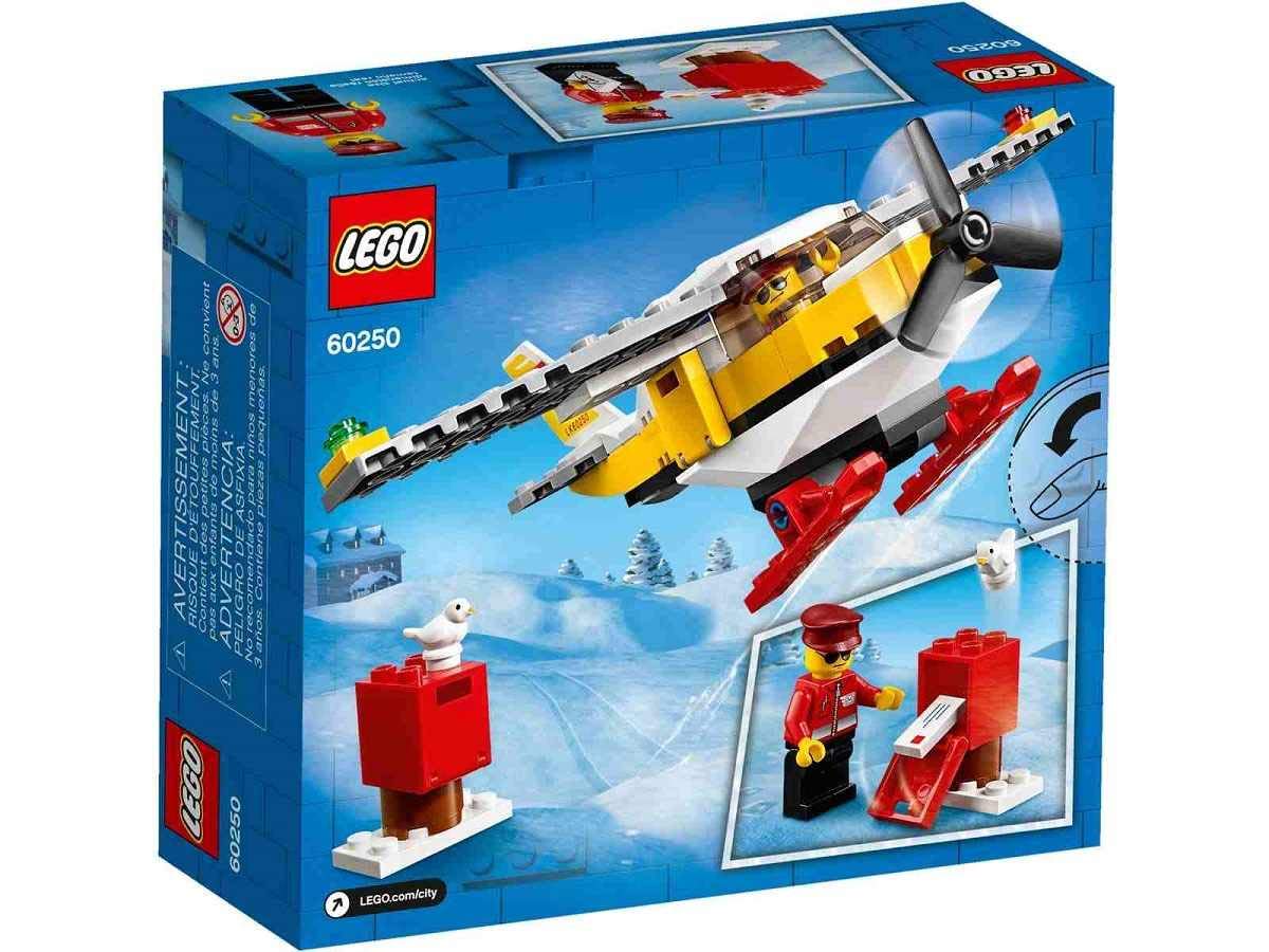 LEGO City Mail Plane 60250 – 74-Piece Ski Plane Toy for Open-Ended Play