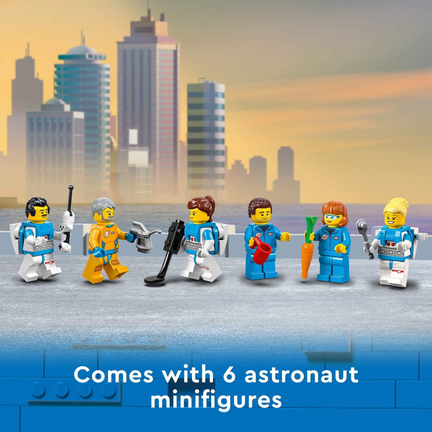 LEGO City Lunar Research Base 60350 – NASA-Inspired Space Set with Lander, Rover & 6 Minifigs