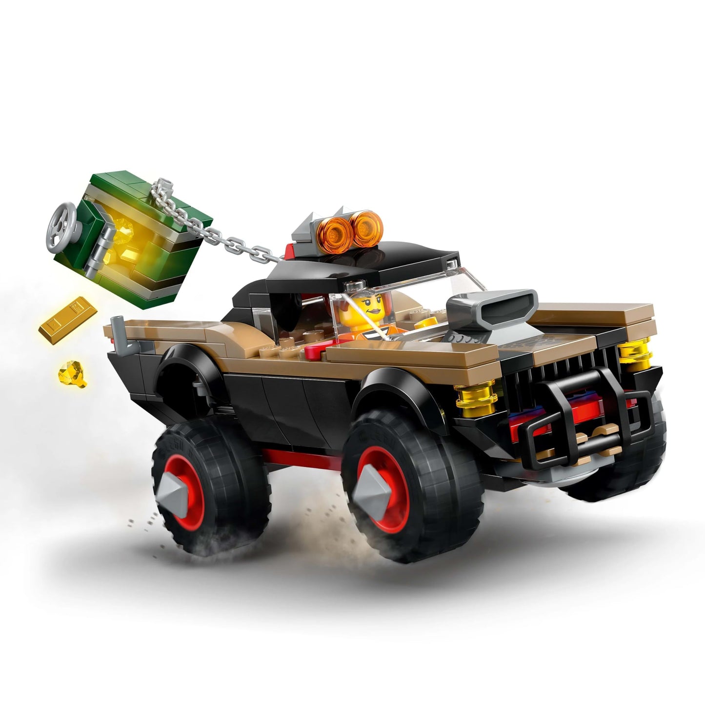 LEGO City Off-Road Police Chase Action Set – Police SUV, Crook Pickup, Quad Bike & Drone | Kids Construction Toy - 60449
