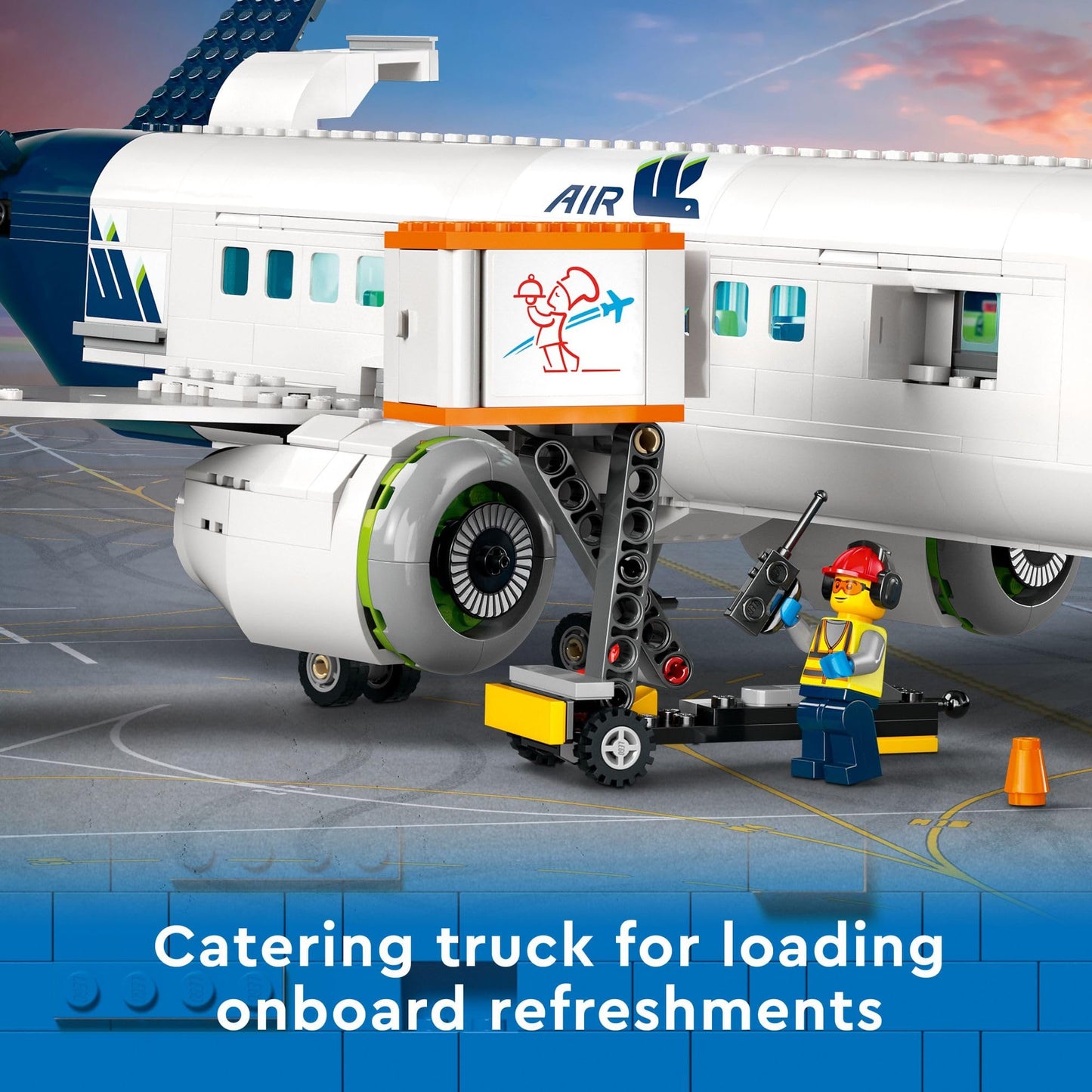 LEGO City Passenger Airplane 60367 – 930-Piece Buildable Plane with Ground Vehicles (Ages 7+)