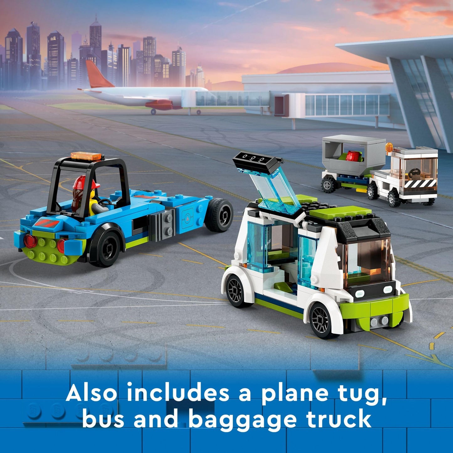 LEGO City Passenger Airplane 60367 – 930-Piece Buildable Plane with Ground Vehicles (Ages 7+)