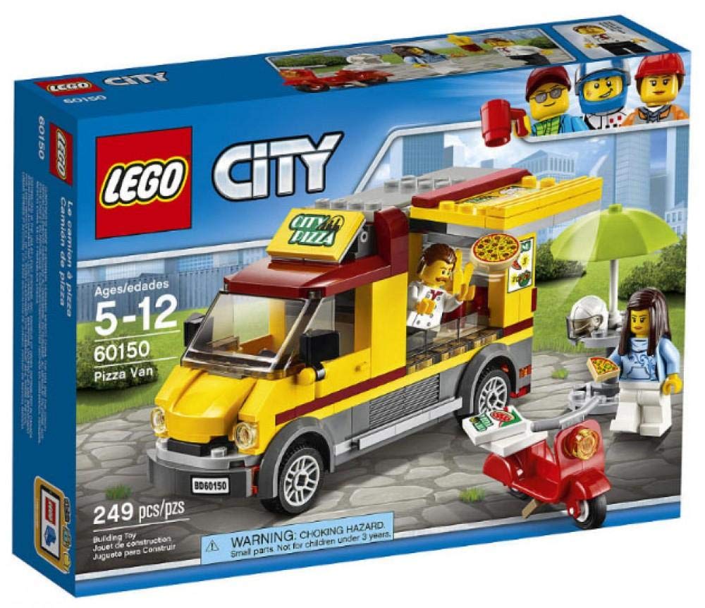 LEGO City Great Vehicles Pizza Van 60150 – 249-Piece Construction Toy