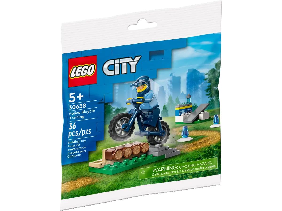LEGO City Police Bicycle Training 30638 – Creative Building Set for Kids