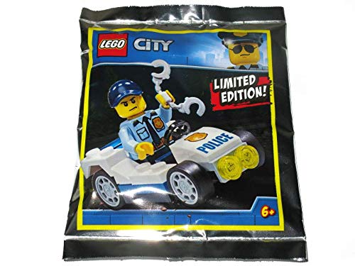 LEGO City Police Man with Police Cruiser & Handcuffs | Authentic LEGO Figure