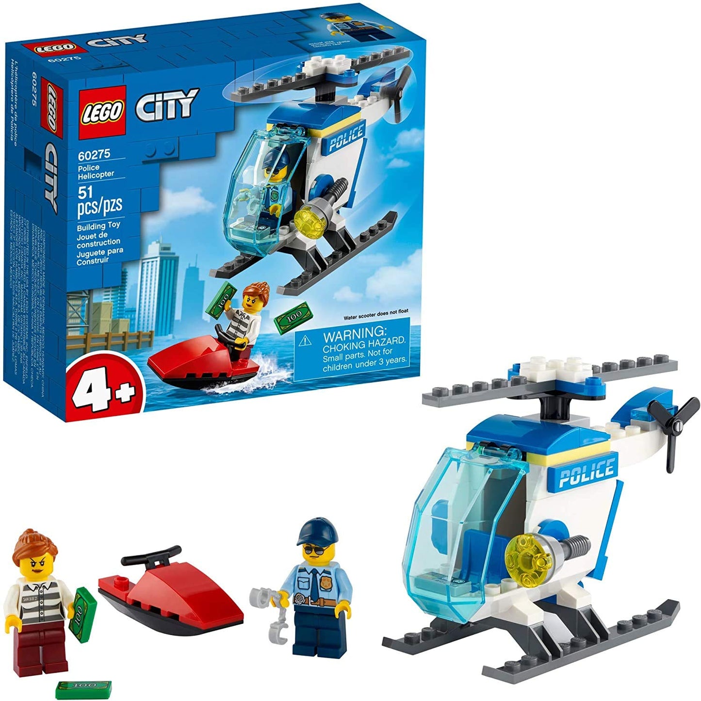 LEGO City Police Helicopter Building Kit 60275 – 51 Pieces | New 2021