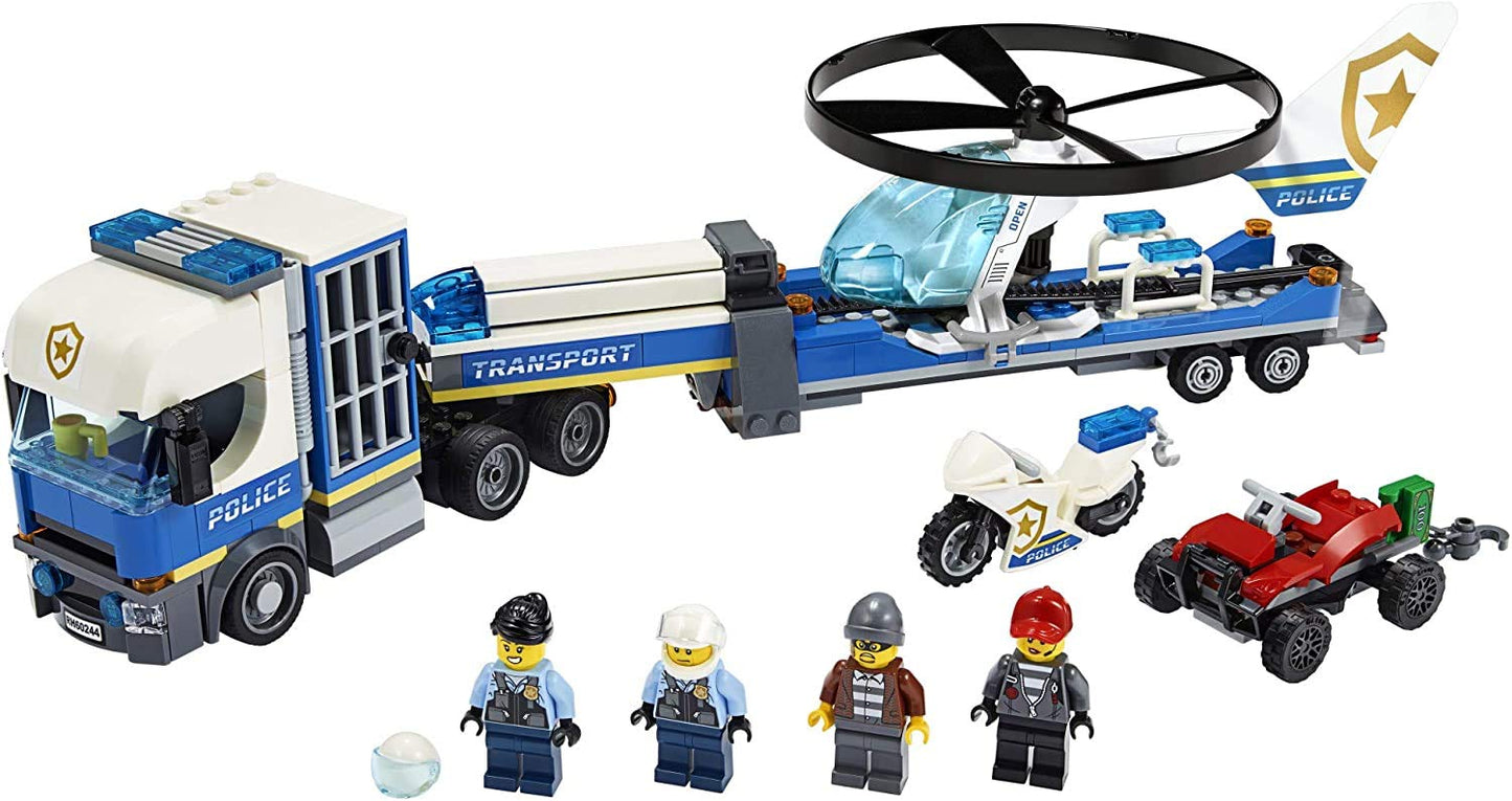 LEGO City Police Helicopter Chase 60244 – Police Toy Building Set (317 Pieces)