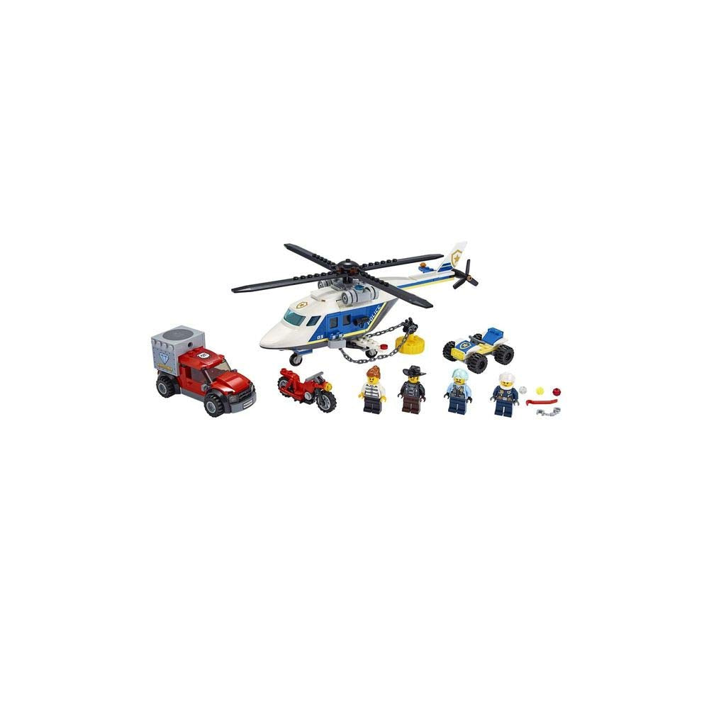 LEGO City Police Helicopter Chase 60243 | Magnet Helicopter, Getaway Vehicle Playset