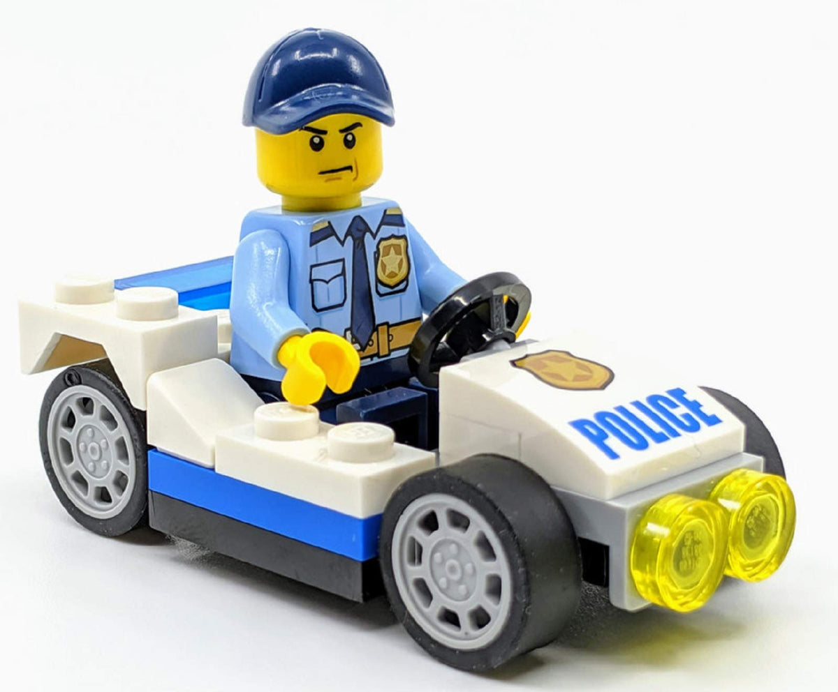 LEGO City Police Man with Police Cruiser & Handcuffs | Authentic LEGO Figure