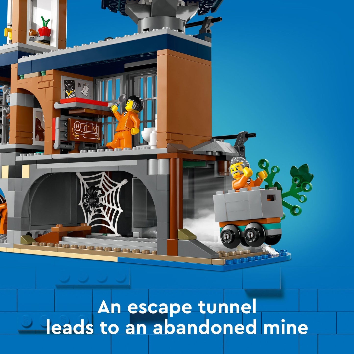 LEGO City Police Prison Island 60419 | 980-Piece Set with Helicopter, Boat & Minifigs