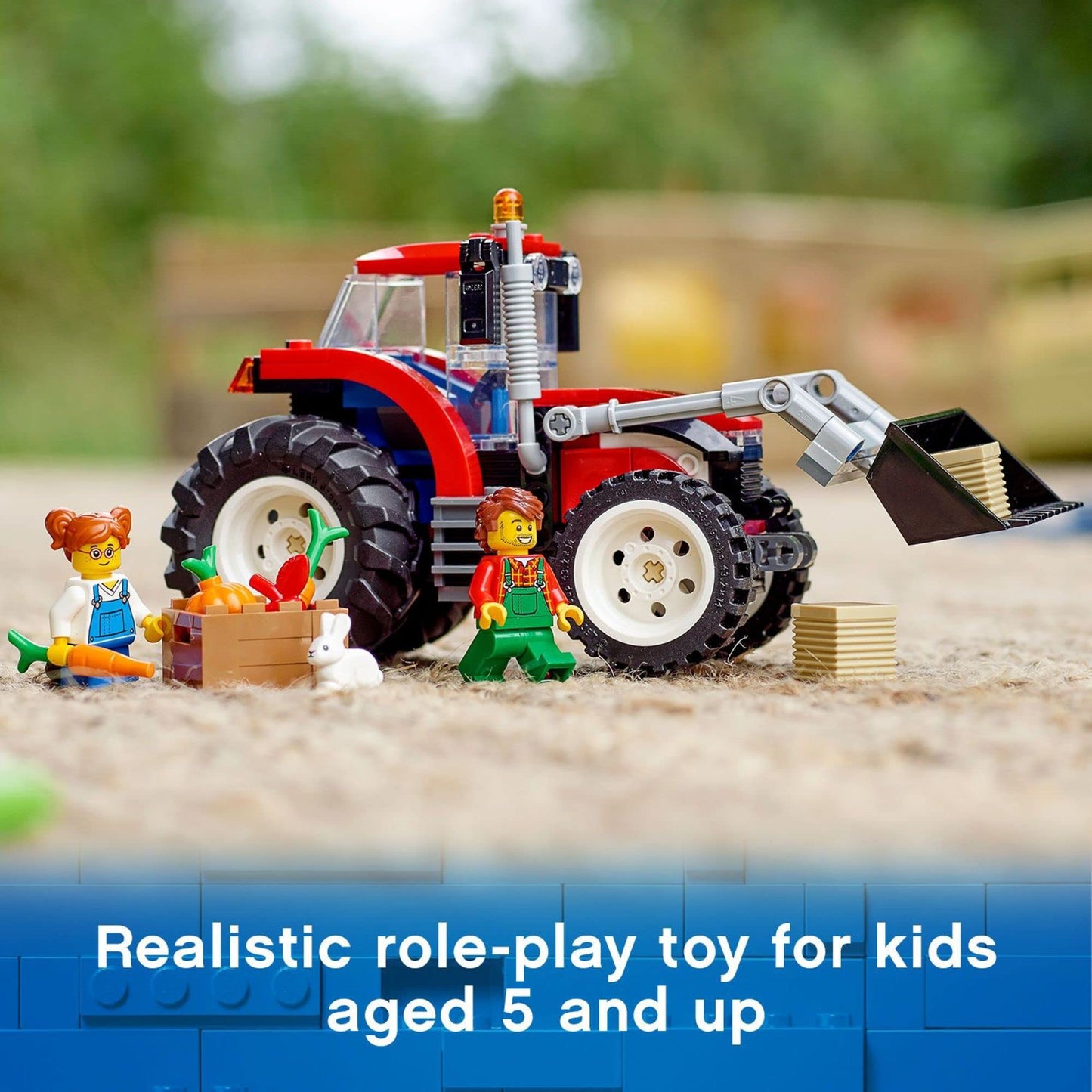 LEGO City Great Vehicles Tractor 60287 | 148-Piece Building Toy Set for Kids Aged 5+