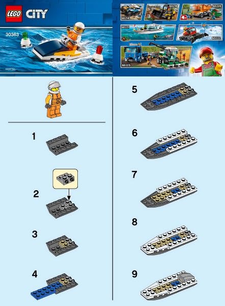 LEGO City Racing Boat Polybag Set 30363 | Quick Build & City Water Fun
