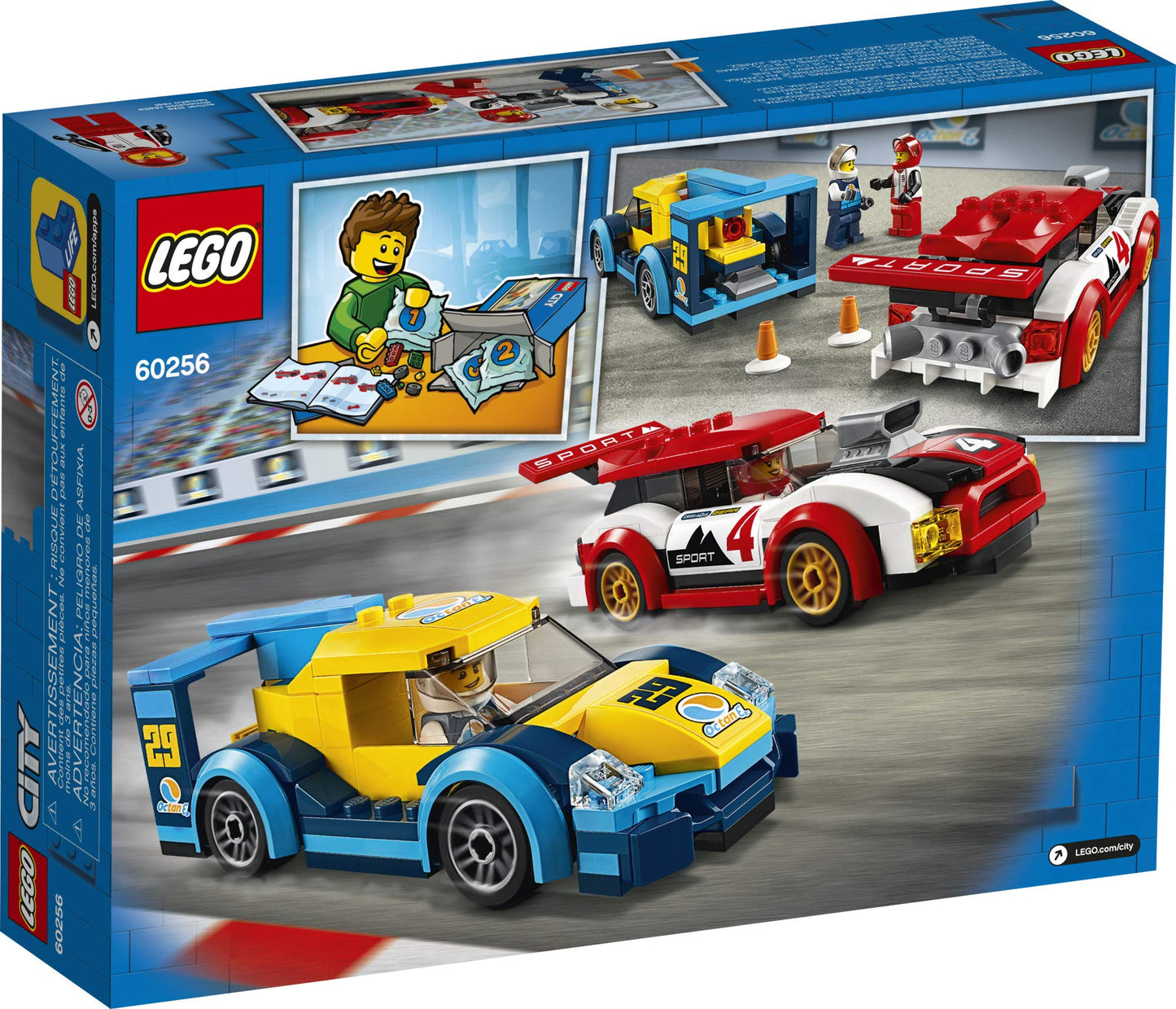 LEGO City Racing Cars 60256 – Buildable Race Cars for Kids Aged 5+