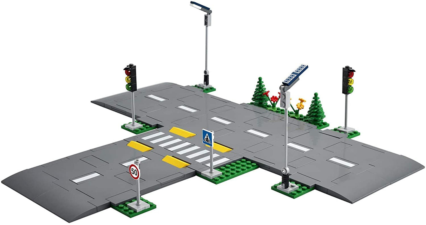 LEGO City Road Plates 60304 – Realistic Glow-in-the-Dark Road Network for Creative Play