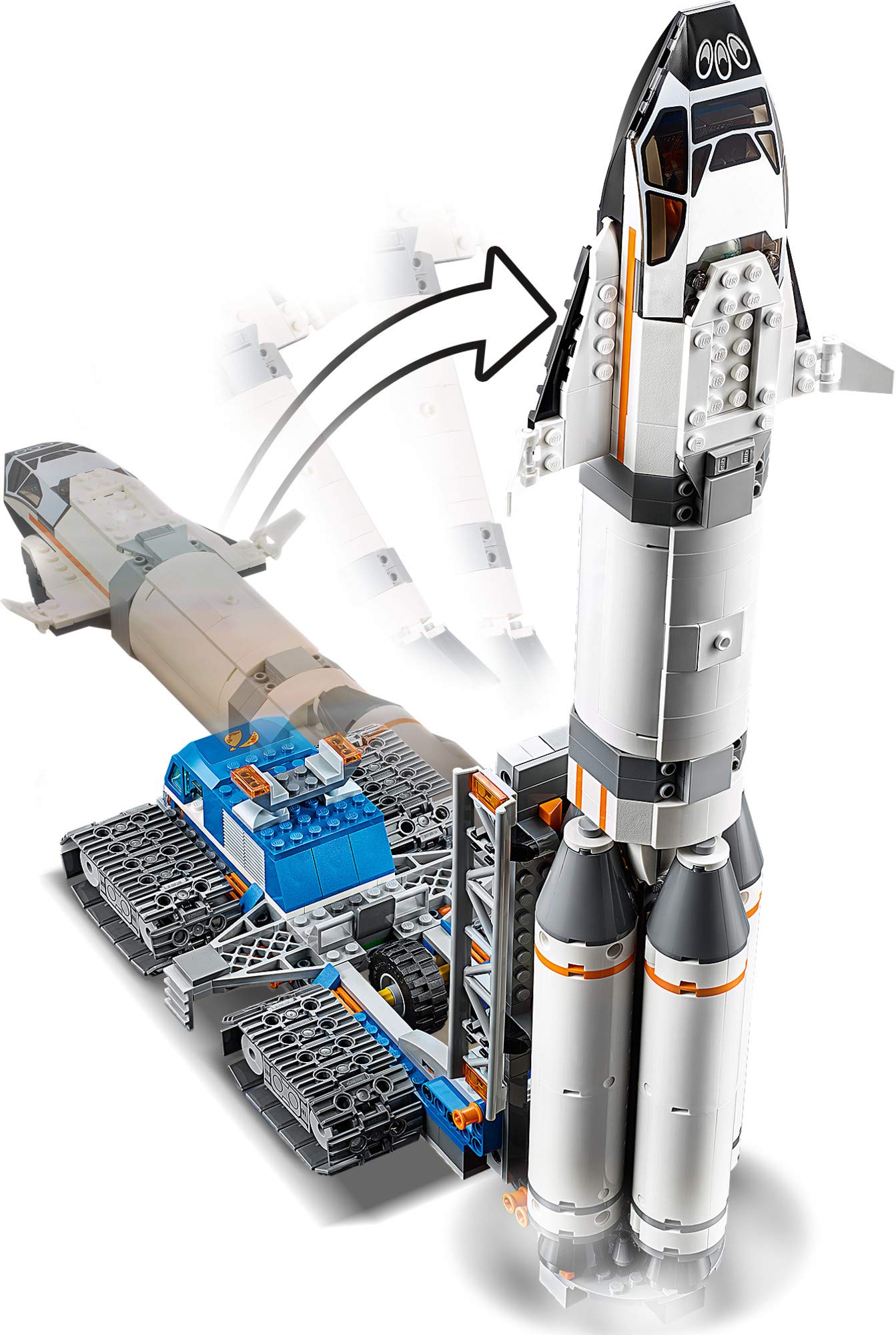 LEGO City Rocket Assembly & Transport 60229 - 1055-Piece Space Set