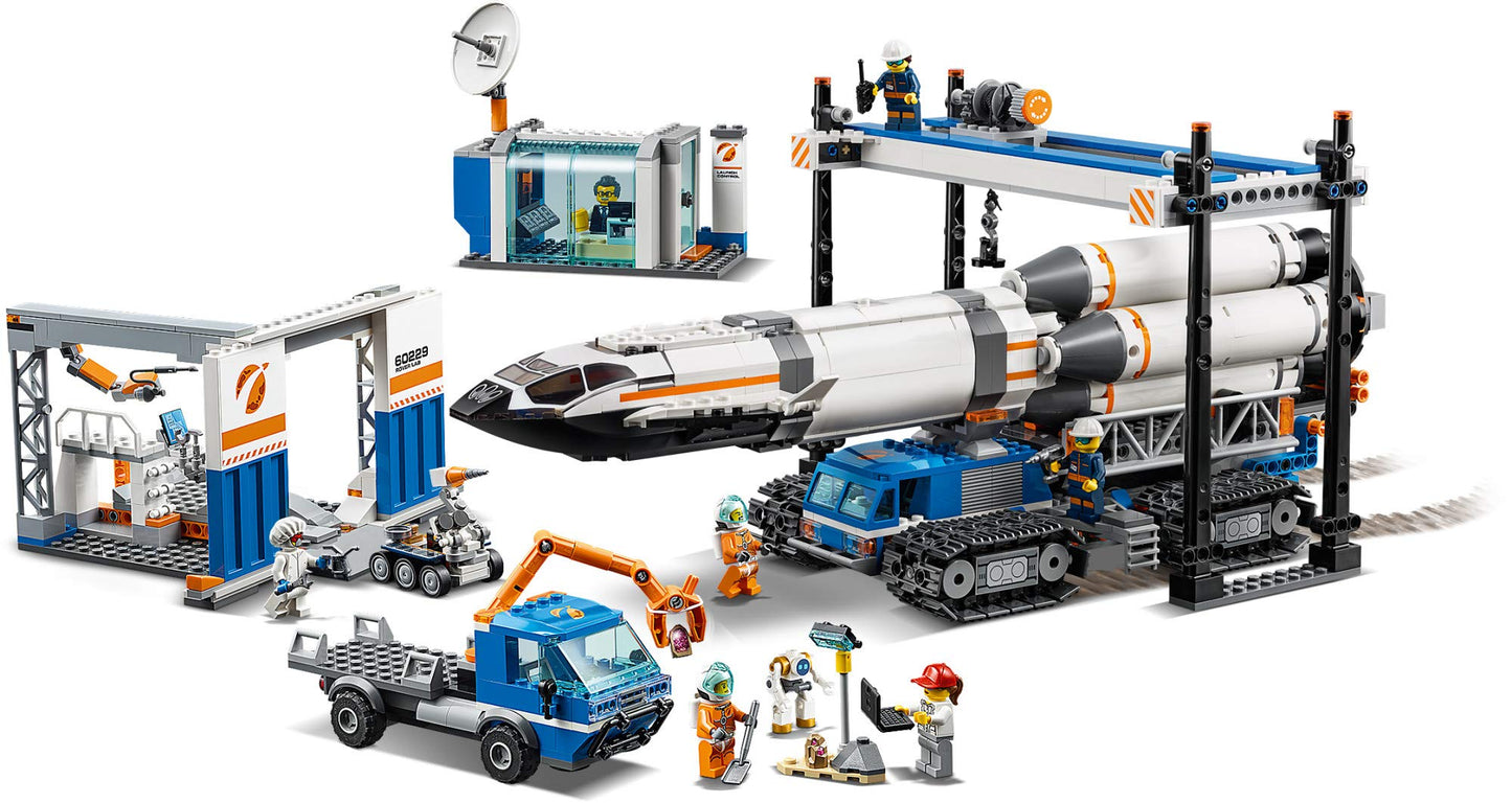 LEGO City Rocket Assembly & Transport 60229 - 1055-Piece Space Set