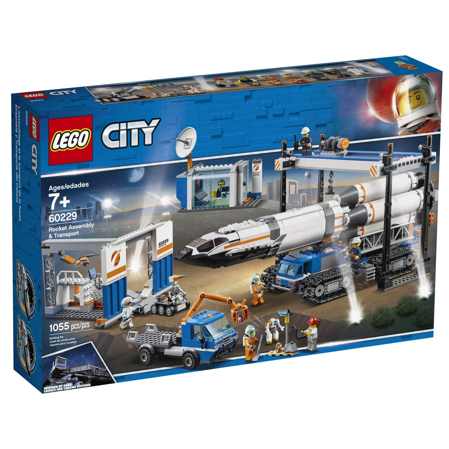 LEGO City Rocket Assembly & Transport 60229 - 1055-Piece Space Set