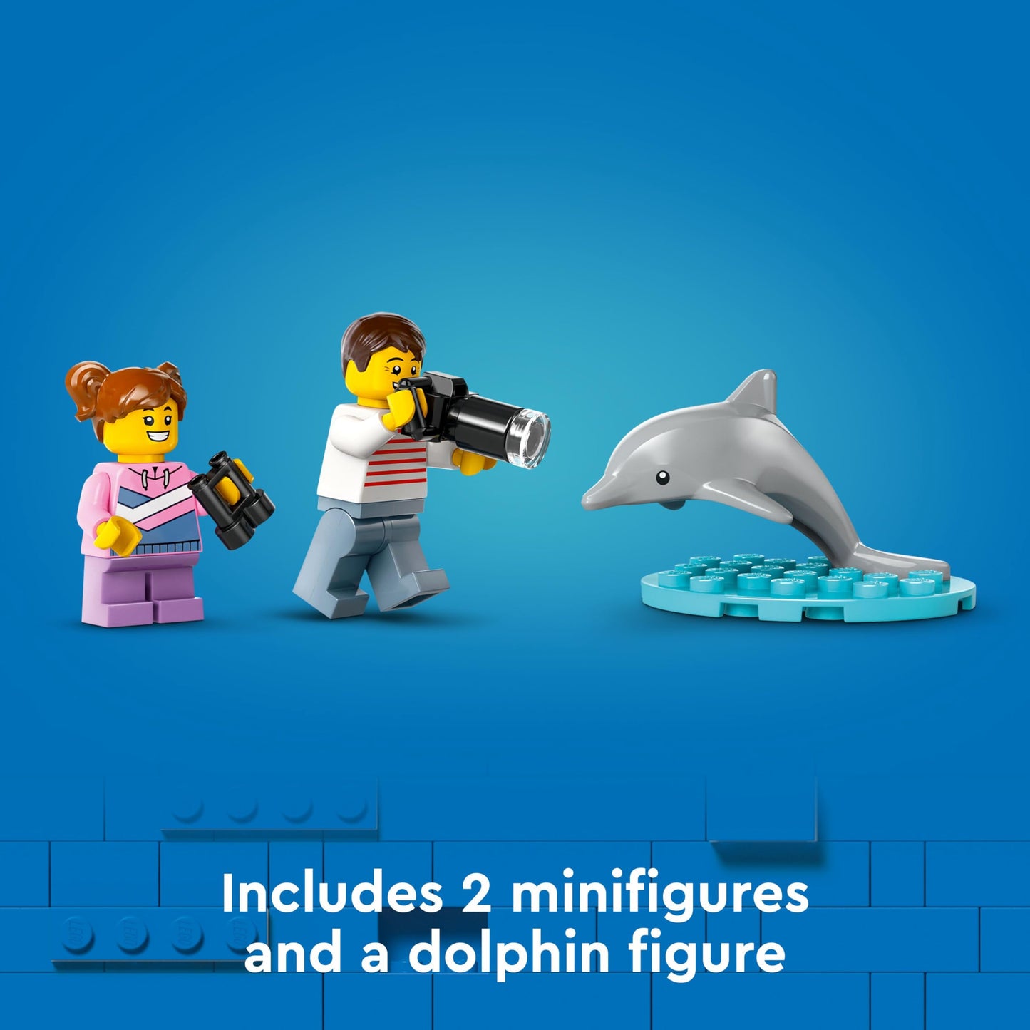 LEGO City 60438 Sailboat – 2 Minifigures, Builder App, Ages 5+