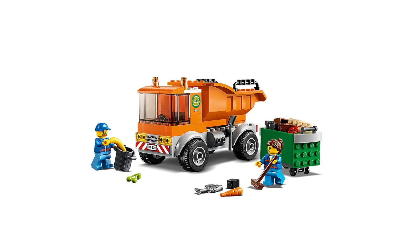 LEGO City Garbage Truck 60220 – 90-Piece Starter Building Kit for Ages 4+