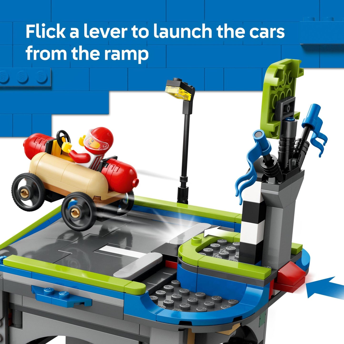 LEGO City No Limits: Race Car Ramp Track 60460 – 436-Piece Building Toy for Ages 6+