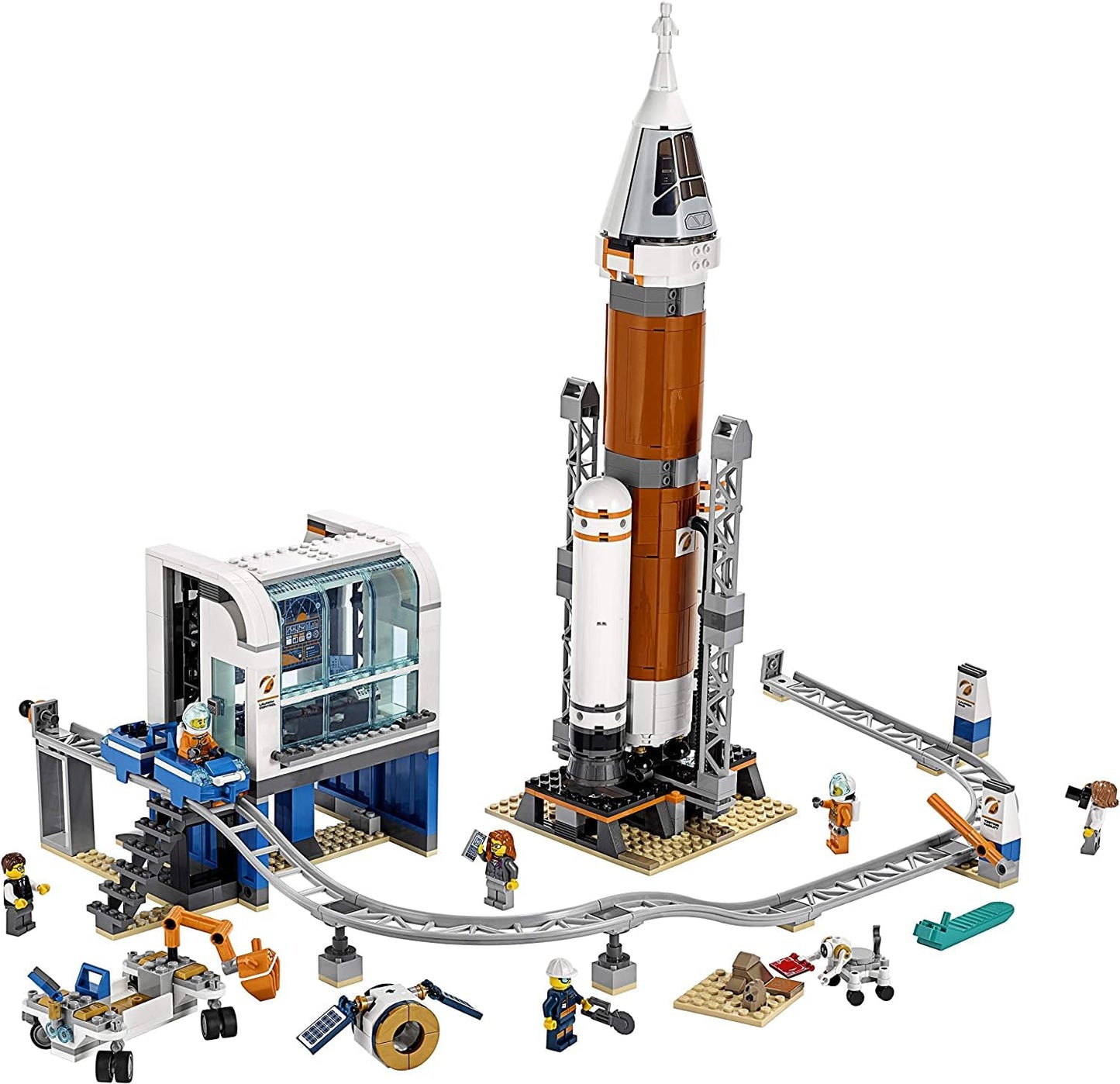 LEGO City Space Deep Space Rocket & Launch Control 60228 – 837-Piece STEM Toy