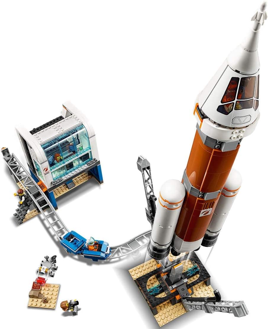 LEGO City Space Deep Space Rocket & Launch Control 60228 – 837-Piece STEM Toy