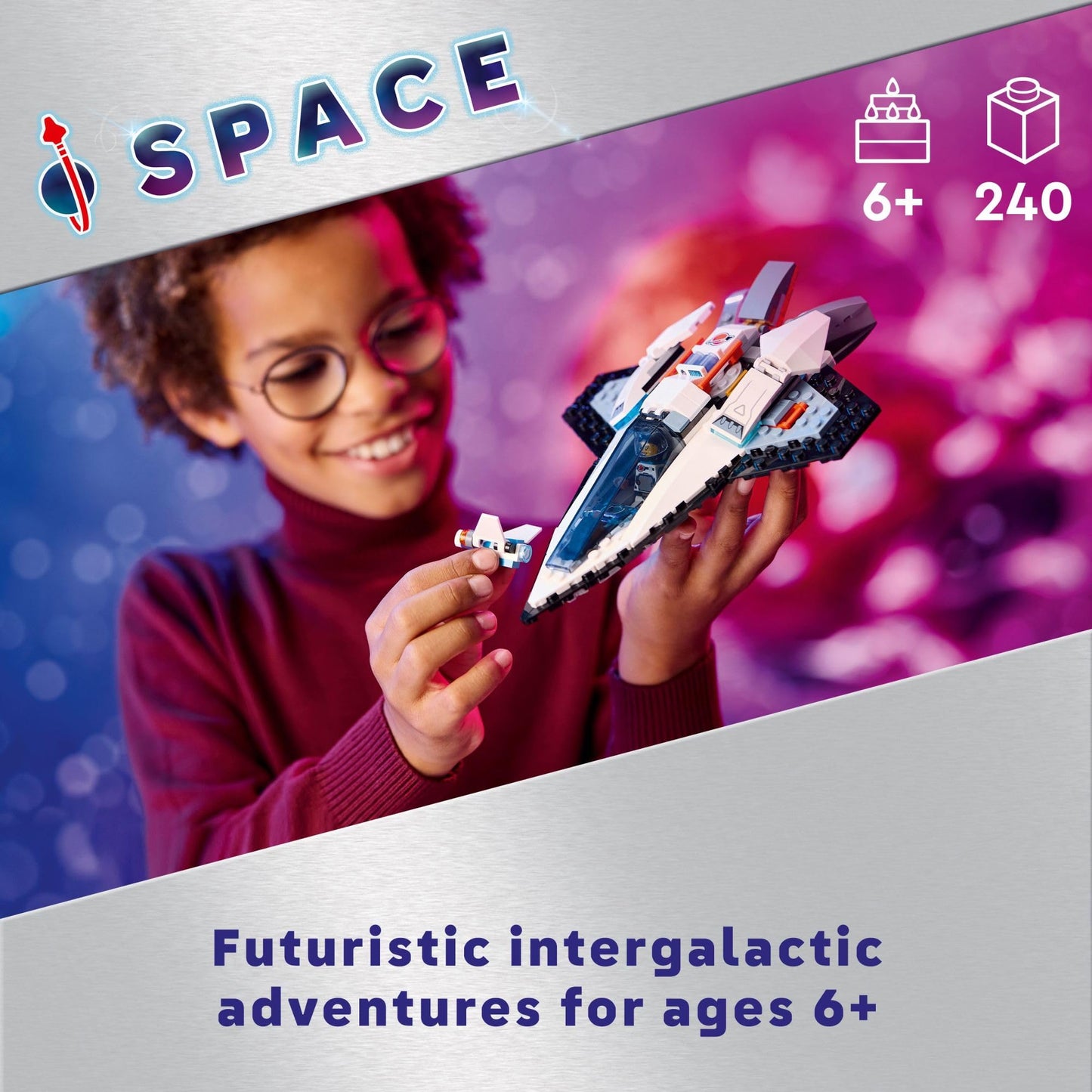 LEGO City Interstellar Spaceship 60430 – Creative Space Toy for Kids 6+