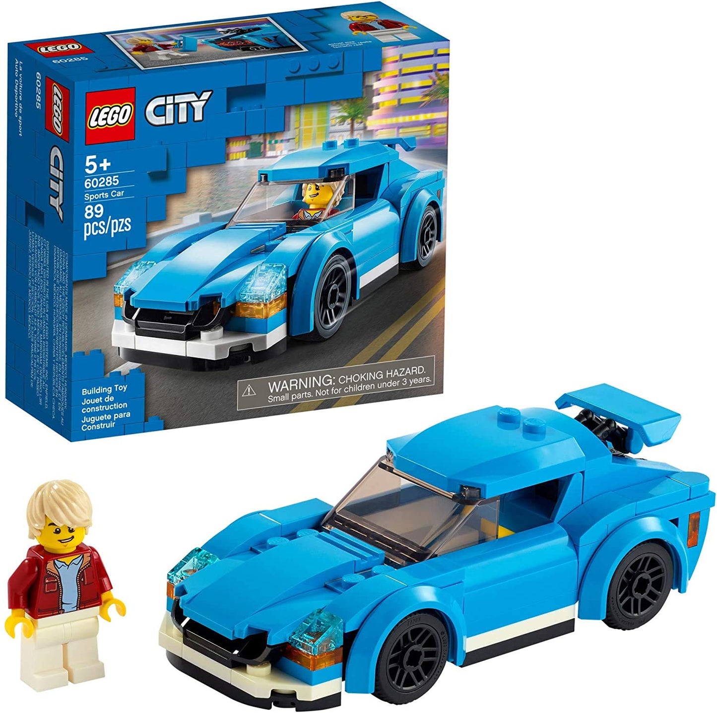 LEGO City Sports Car 60285 Building Kit – 89-Piece Playset for Kids