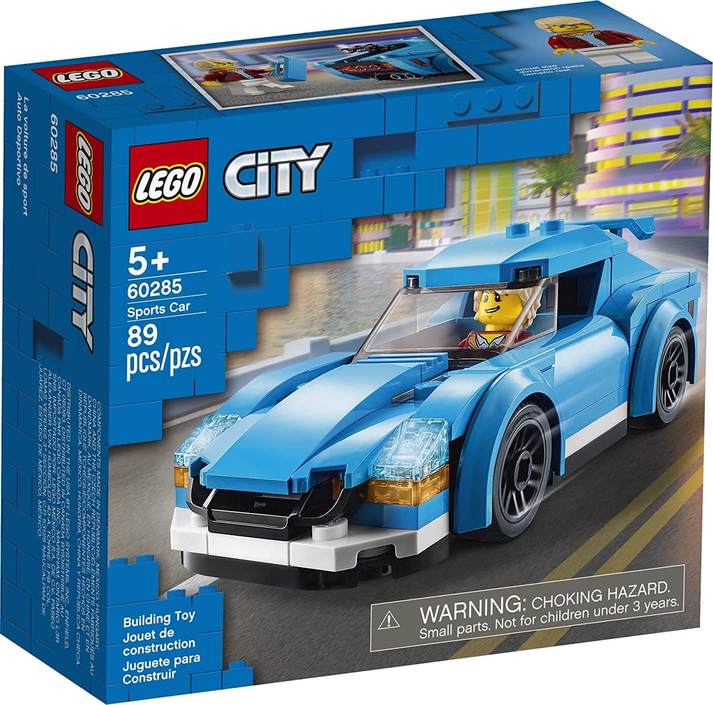 LEGO City Sports Car 60285 Building Kit – 89-Piece Playset for Kids