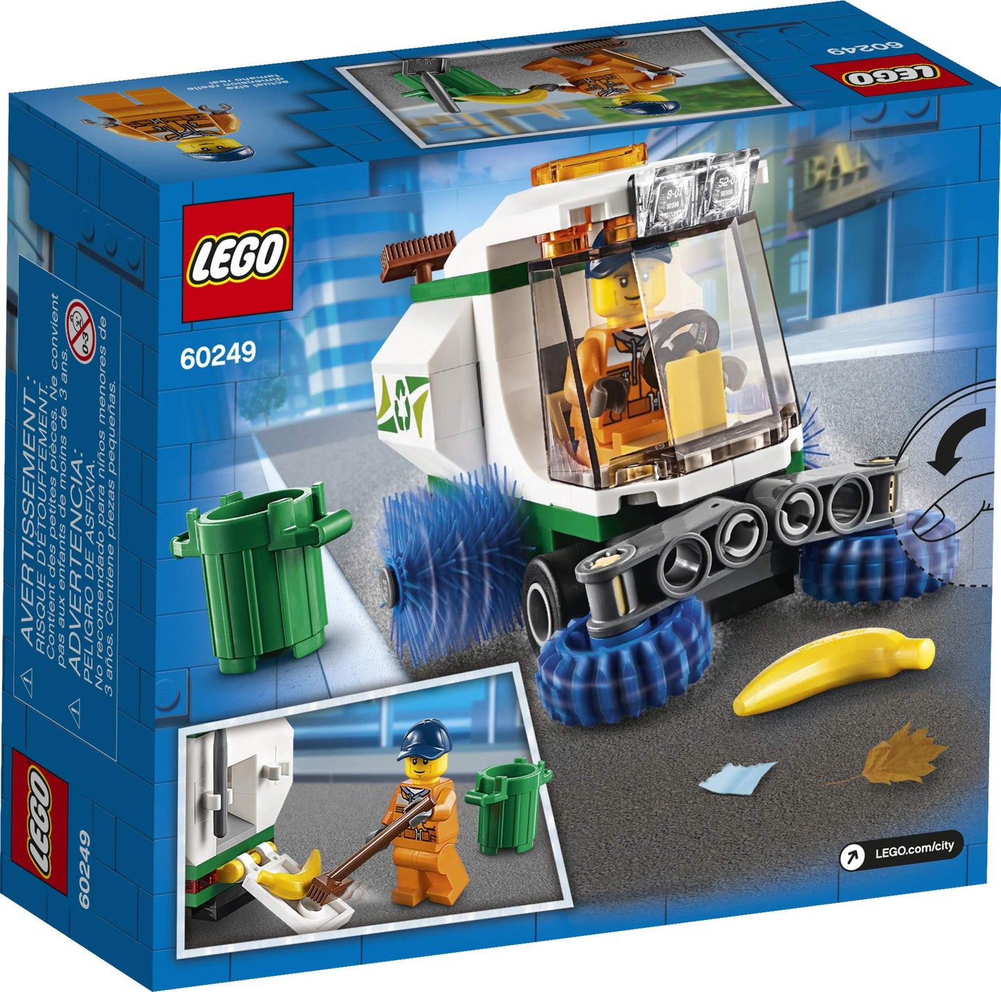 LEGO City Street Sweeper 60249 – 89-Piece Construction Toy for Kids