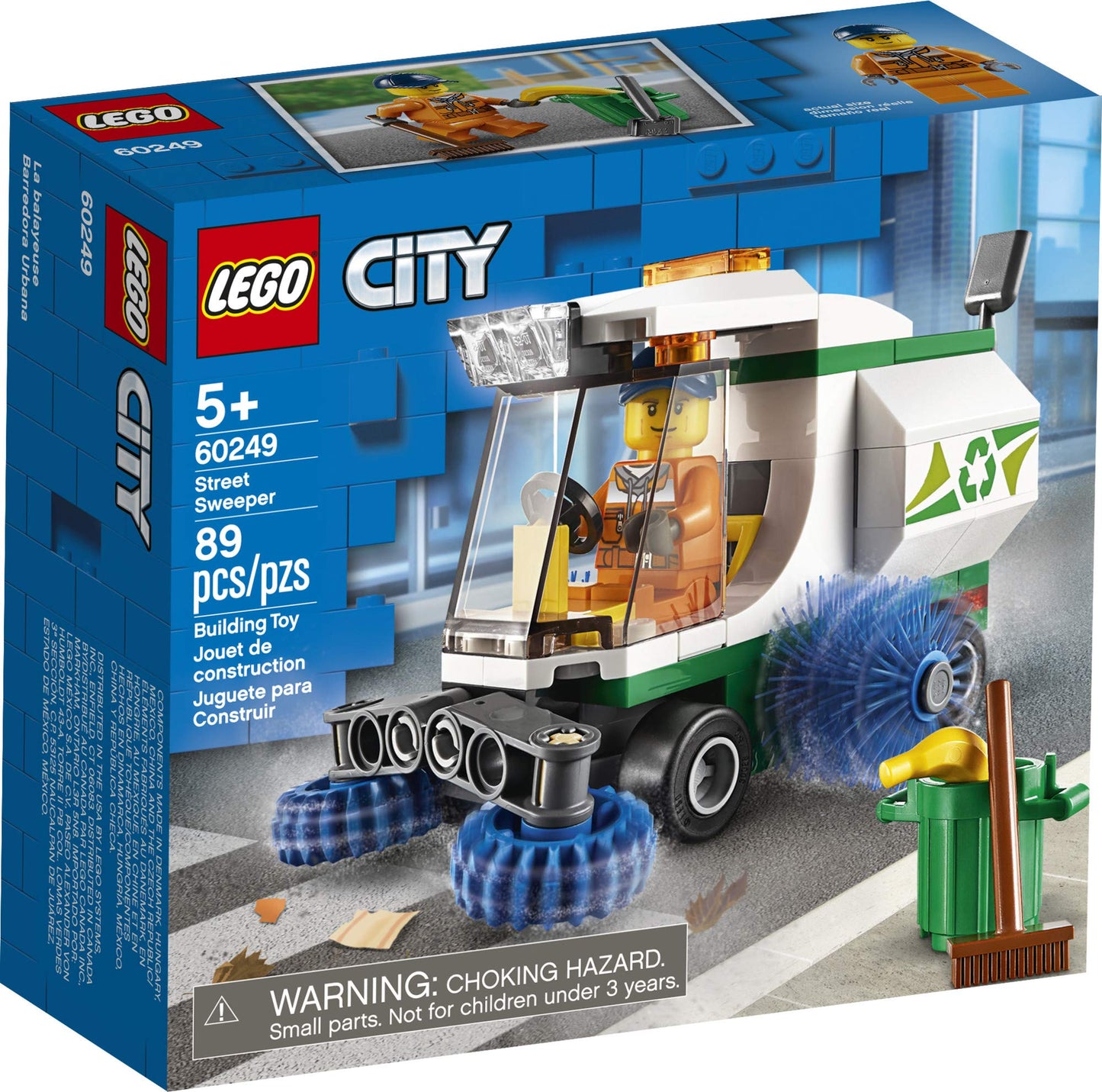 LEGO City Street Sweeper 60249 – 89-Piece Construction Toy for Kids