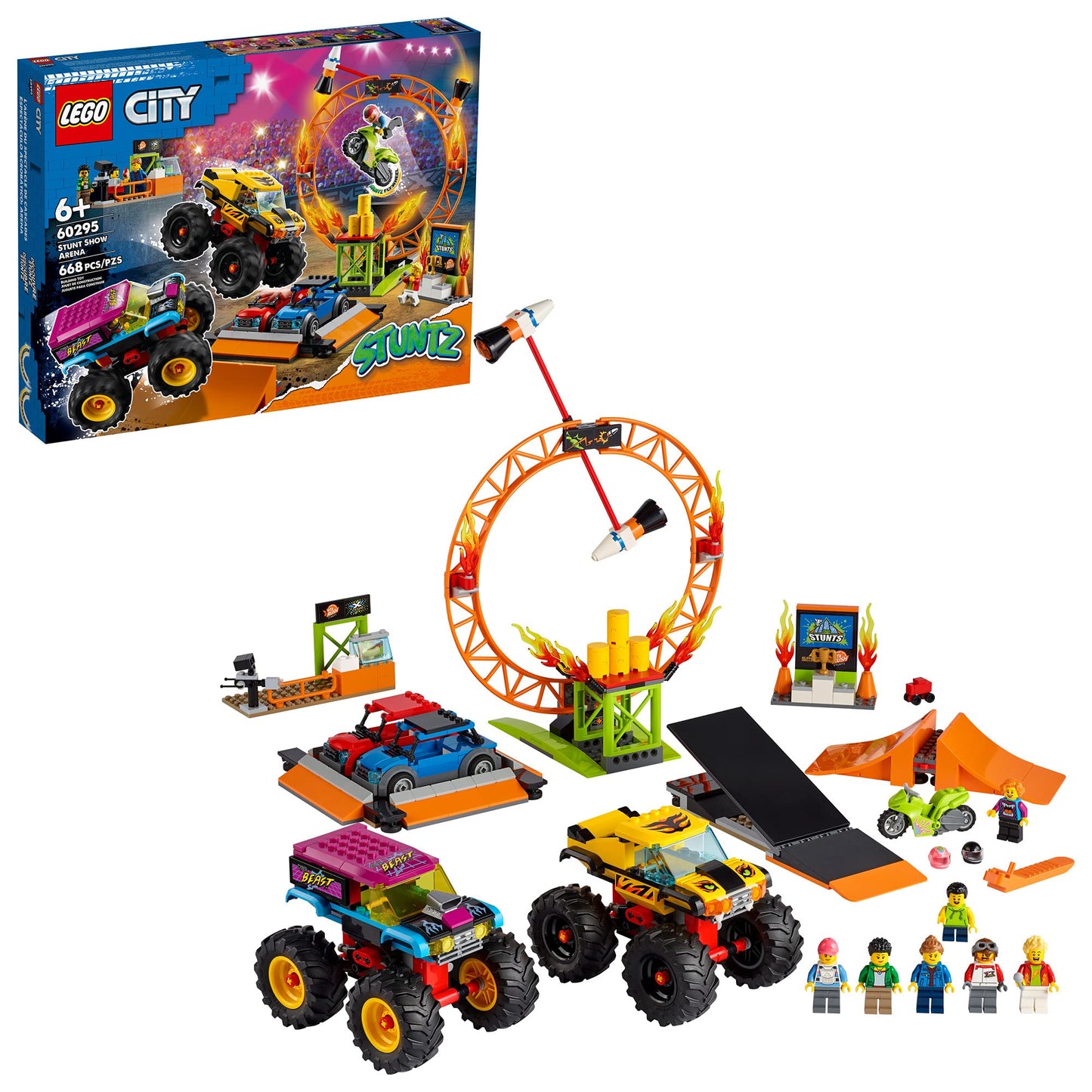 LEGO City Stunt Show Arena 60295 – 668-piece Building Kit